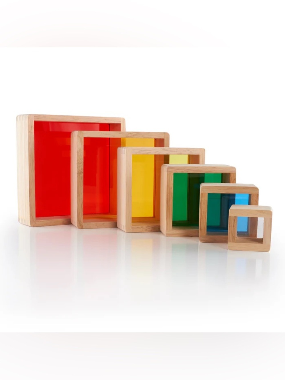 Guidecraft Stacking Rainbow Pyramid - Picture 7 of 15